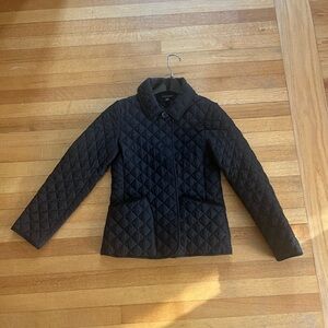 Black quilted jacket